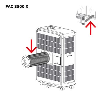 PAC 3500 X Manguera de escape de aire