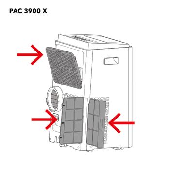 PAC 3900 X Filtro de aire