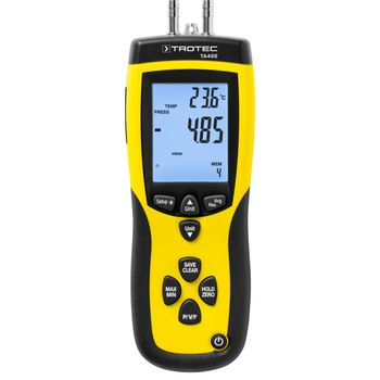 Anemómetro de tubo de Pitot TA400 incl. certificado de calibración