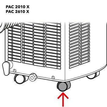 Roulette pour PAC 2010 X/PAC 2610 X