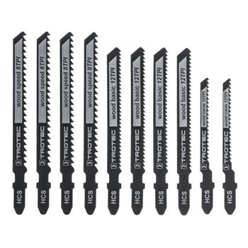 Set de 10 lames de scie sauteuse pour bois