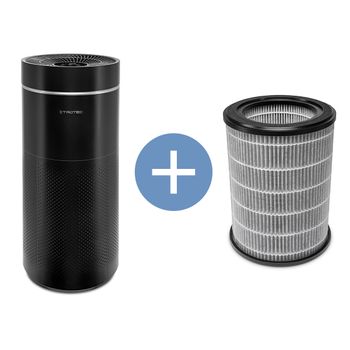 Purificateur d'air design AirgoClean® 171 E et filtre HEPA au carbone 3 en 1 (capacité de filtration de 99,7%)