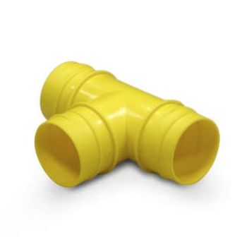 T-elosztó, PVC, külső menettel 38 mm-es tömlőkhöz (1 db-os csomag)