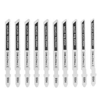 Set di lame per seghetto alternativo - tagli su metallo (10 pz.)