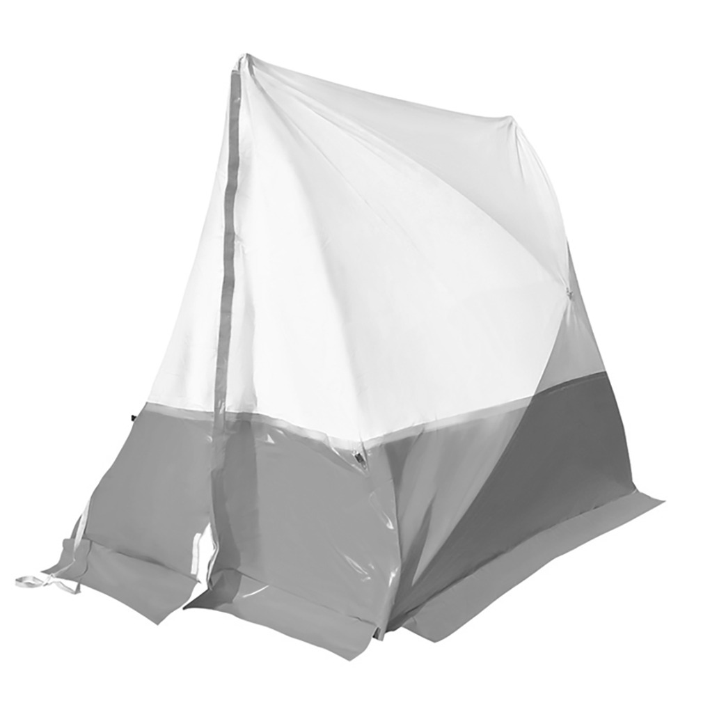 Trotec Tente de travail 180 TE 180*180*170 Toit en pente en gris