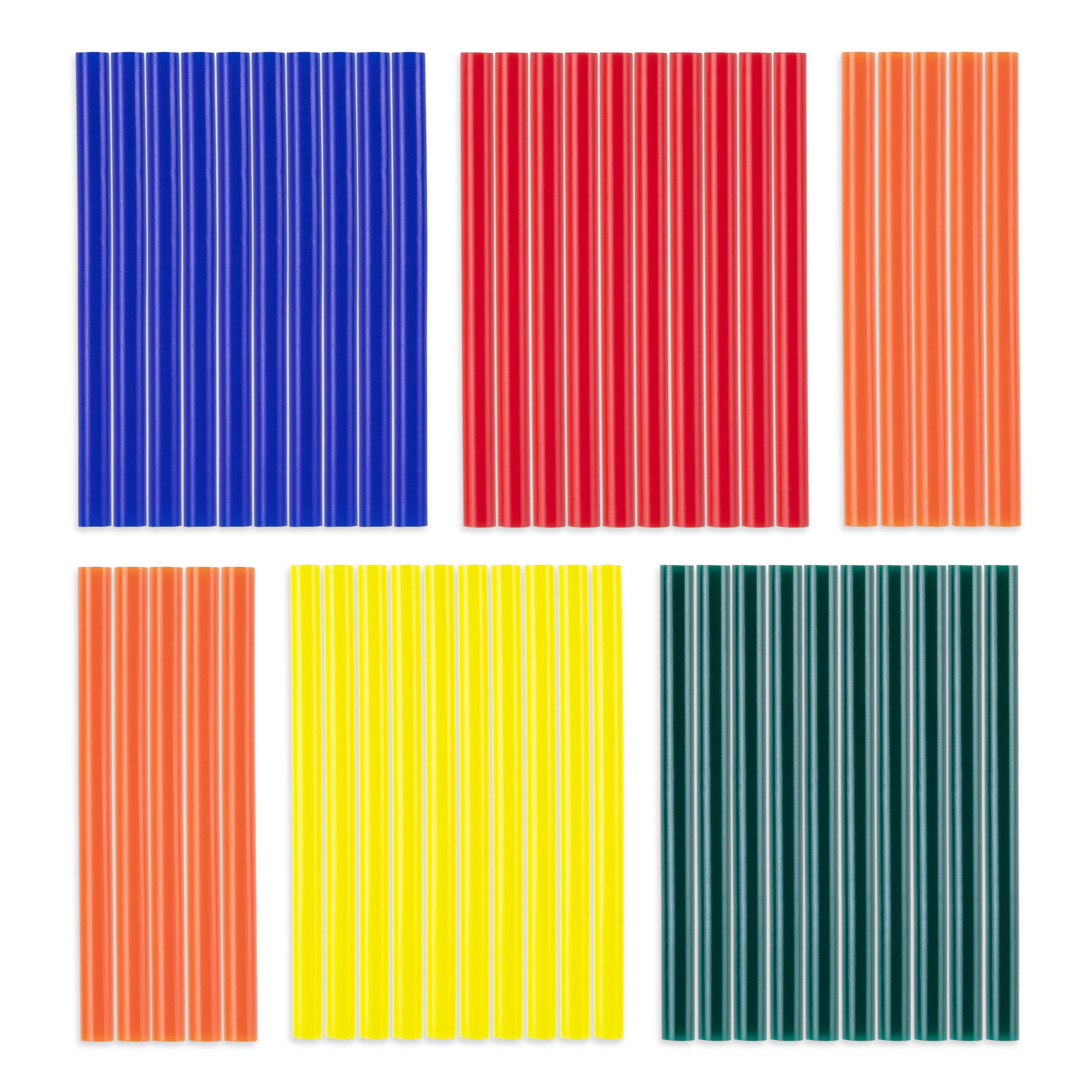 Bâtonnets de colle multicolore (50 pces ø 11 mm)