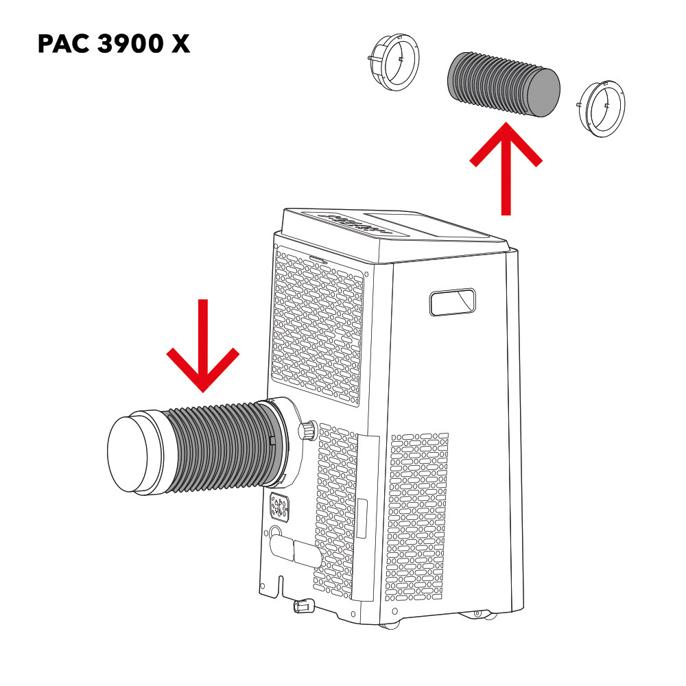 PAC 2100 X / 2300 X / 3900 X / 3500 SH Avtrekkslange