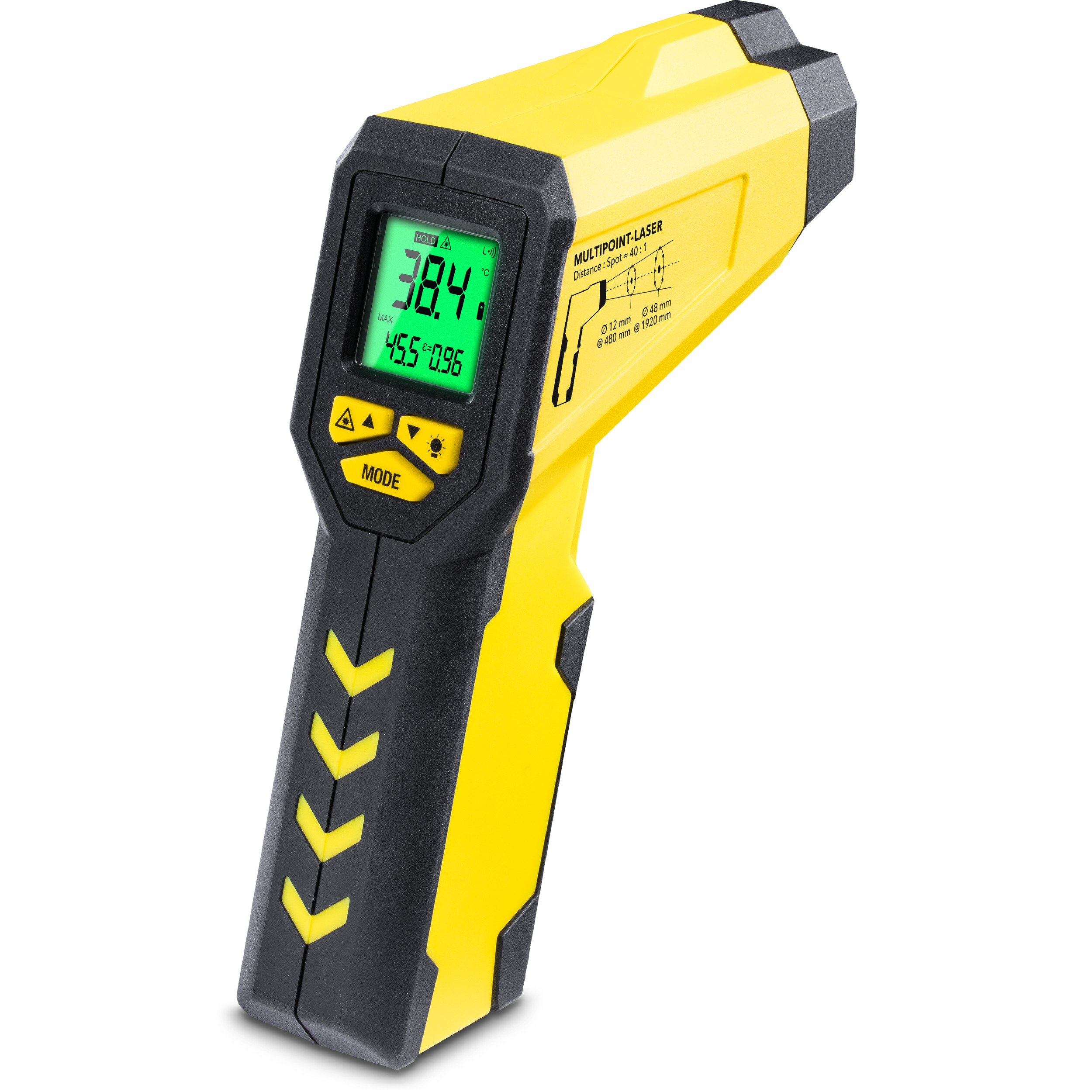 Infrarood-thermometer / Pyrometer TP7 Multipunt Laser