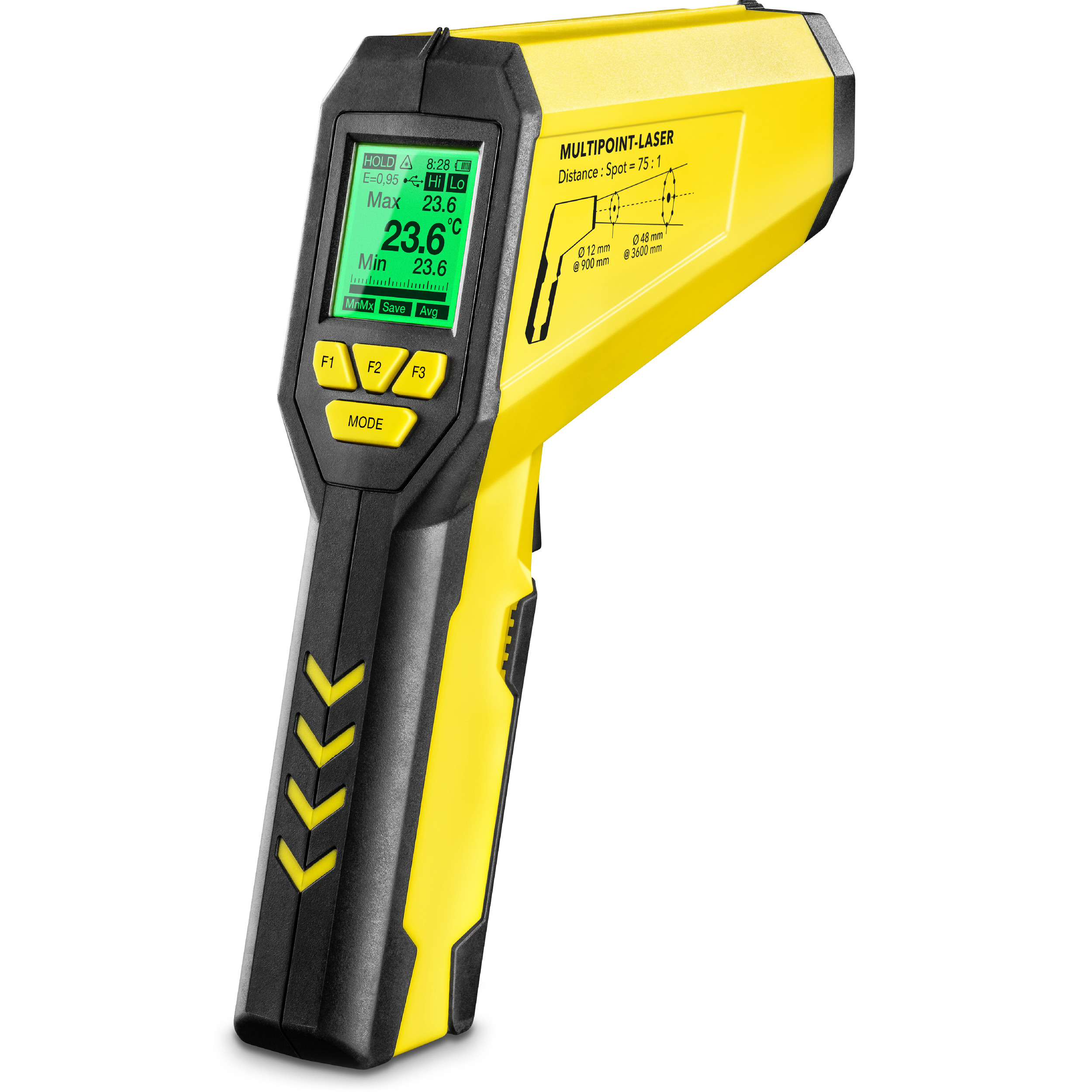 Infrarood-thermometer / Pyrometer TP10 Meerpuntlaser