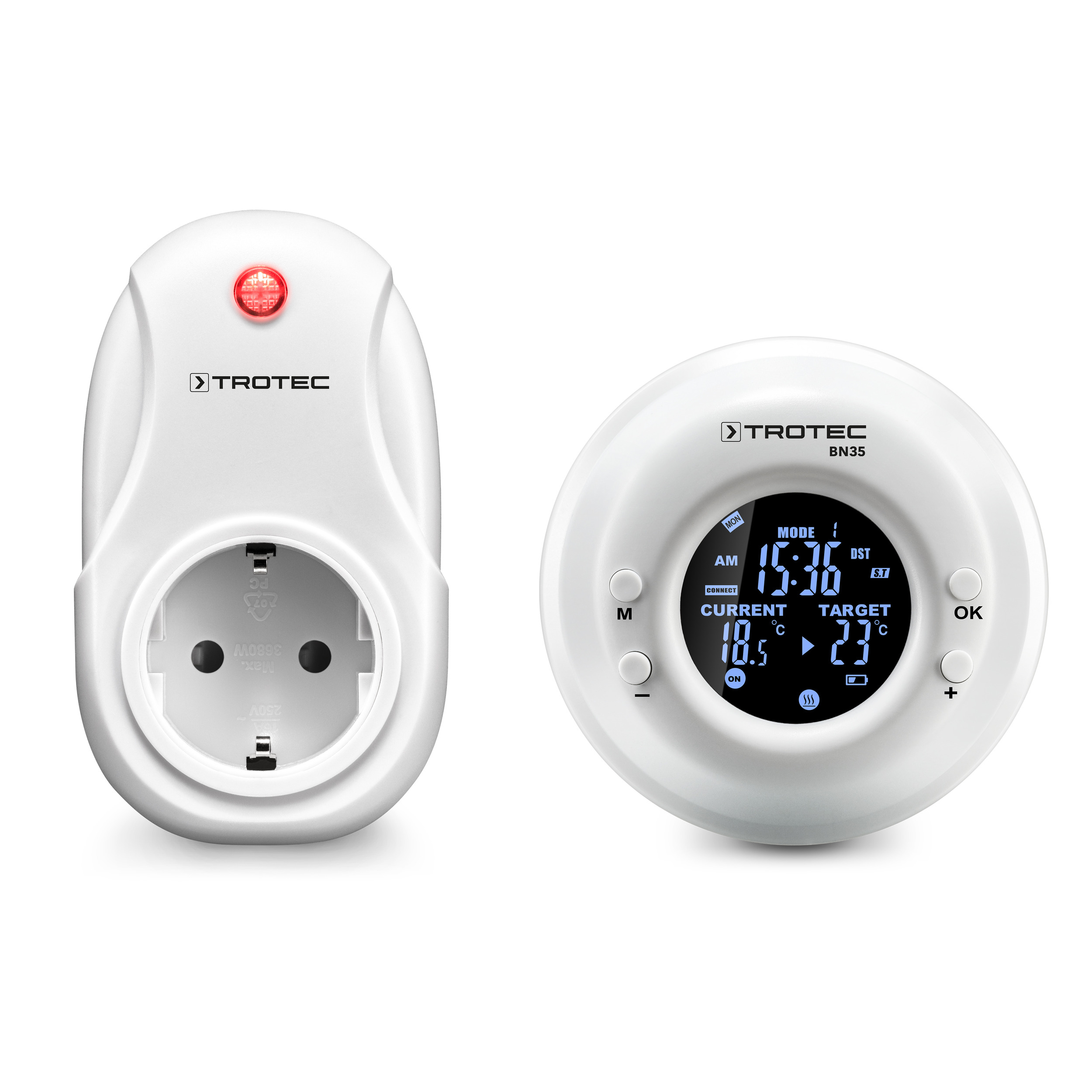 Draadloze thermostaat met tijdschakelaar BN35