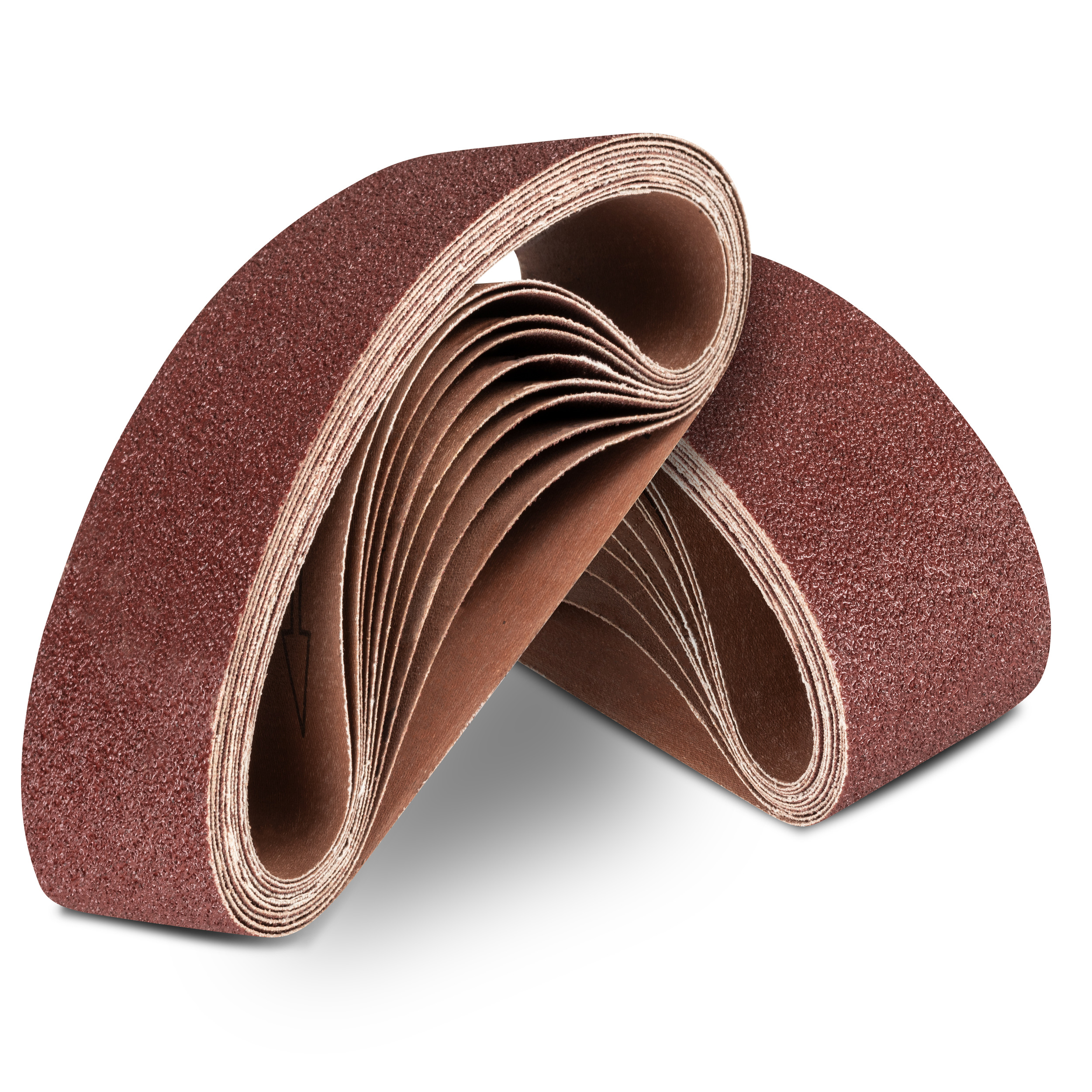 Set schuurpapier voor bandschuurmachine, 10-delig, 533x76mm