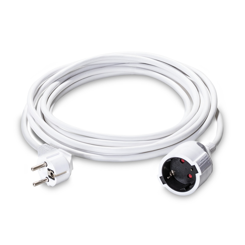 PVC-verlengsnoer 5 m / 230 V / 1,5 mm²