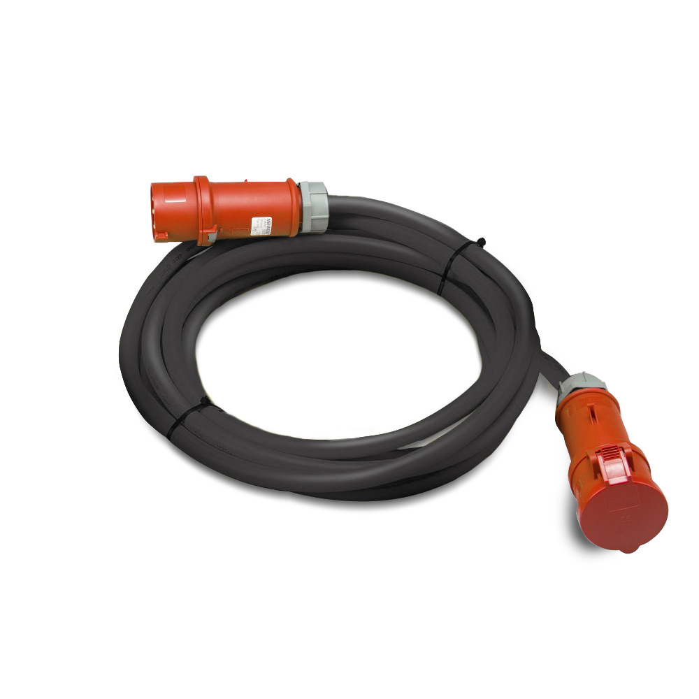 Professionele verlengkabel 6 m / 400 V / 6 mm² - Made in Germany