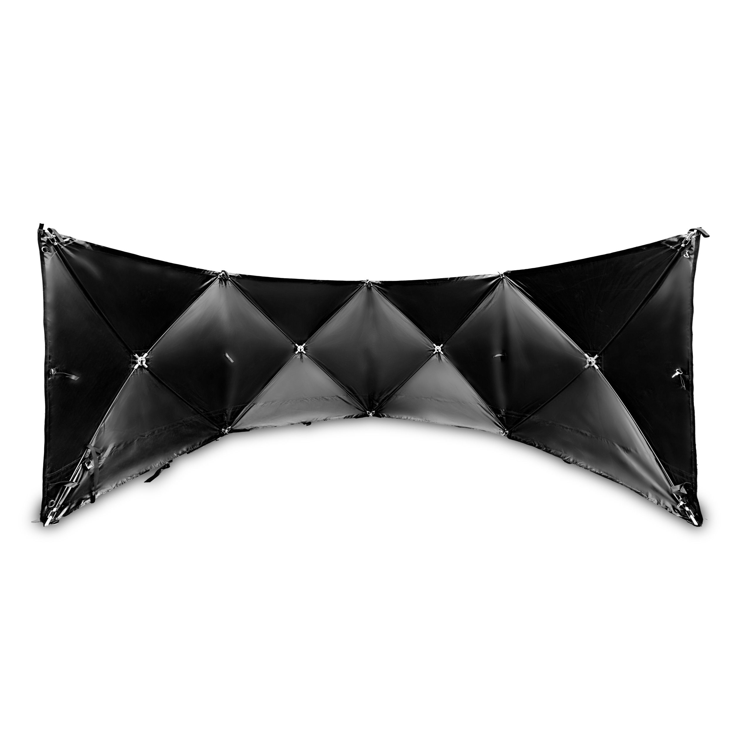 VarioScreen insynsskyddsvägg 4*180*180 Svart