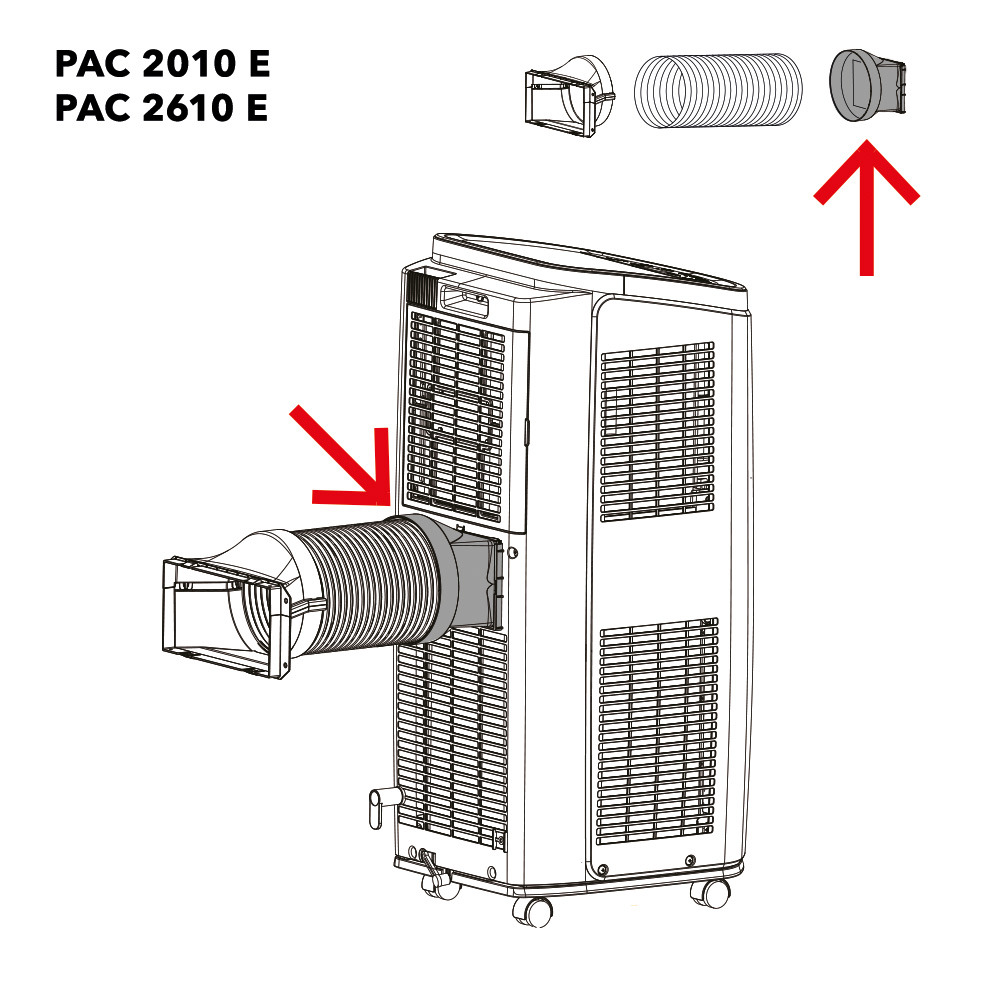 PAC 2010 E / PAC 2610 E anslutningsslang/enhet
