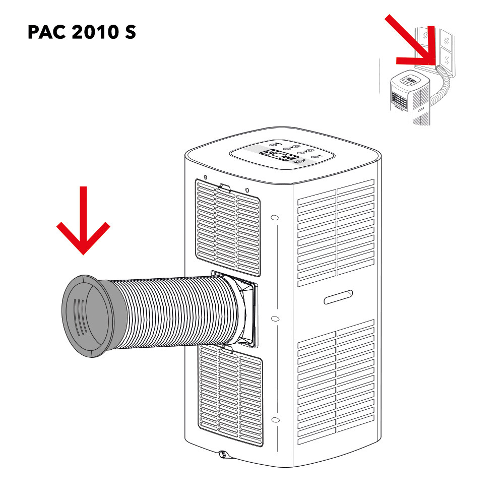 PAC 2010 S anslutningsslang/fönster