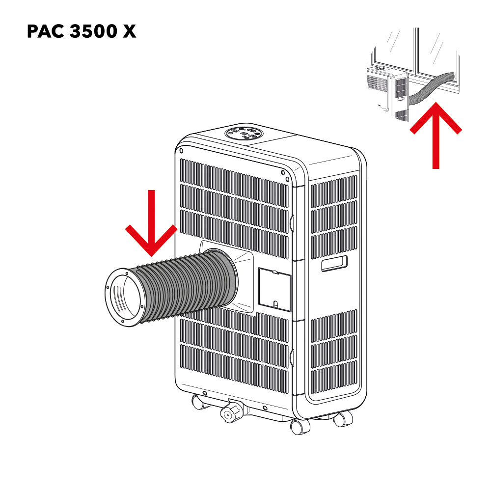 PAC 3500 X frånluftsslang PAC 3500 X frånluftsslang