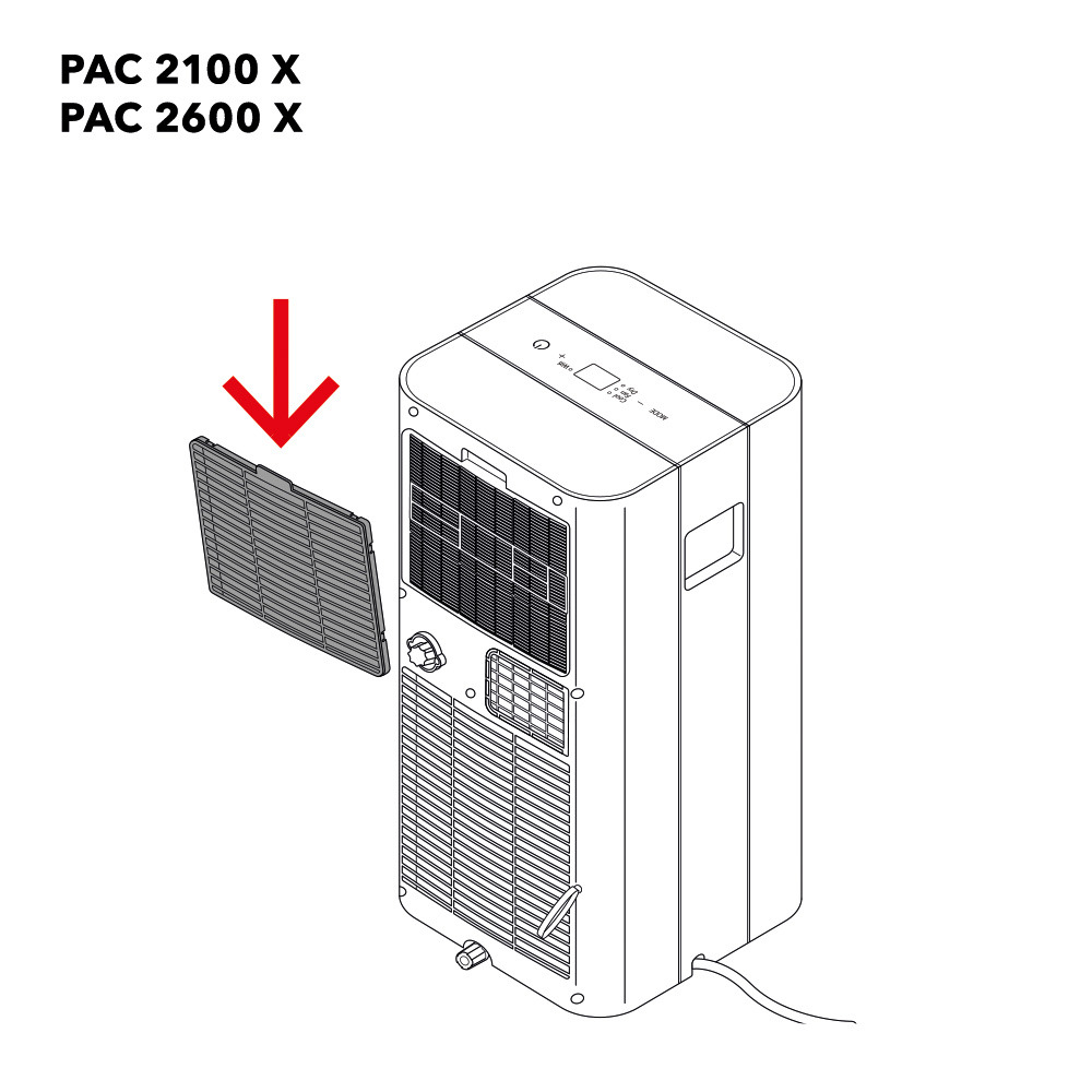 PAC 2100 X / PAC 2300 X / PAC 2600 X luftfilter PAC 2100 X / PAC 2300 X / PAC 2600 X luftfilter